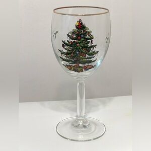 Spode Christmas Tree Single Replacement Wine Glass 7.2 in Height